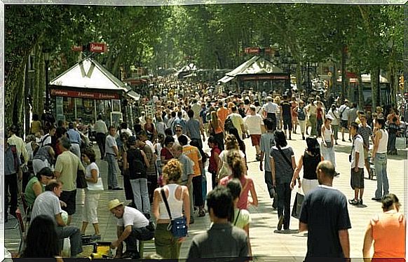 The Ramblas in Barcelona