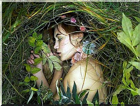 Girl Sleeping Peacefully In A Forest Because Her Inner Peace Is Unnegotiable